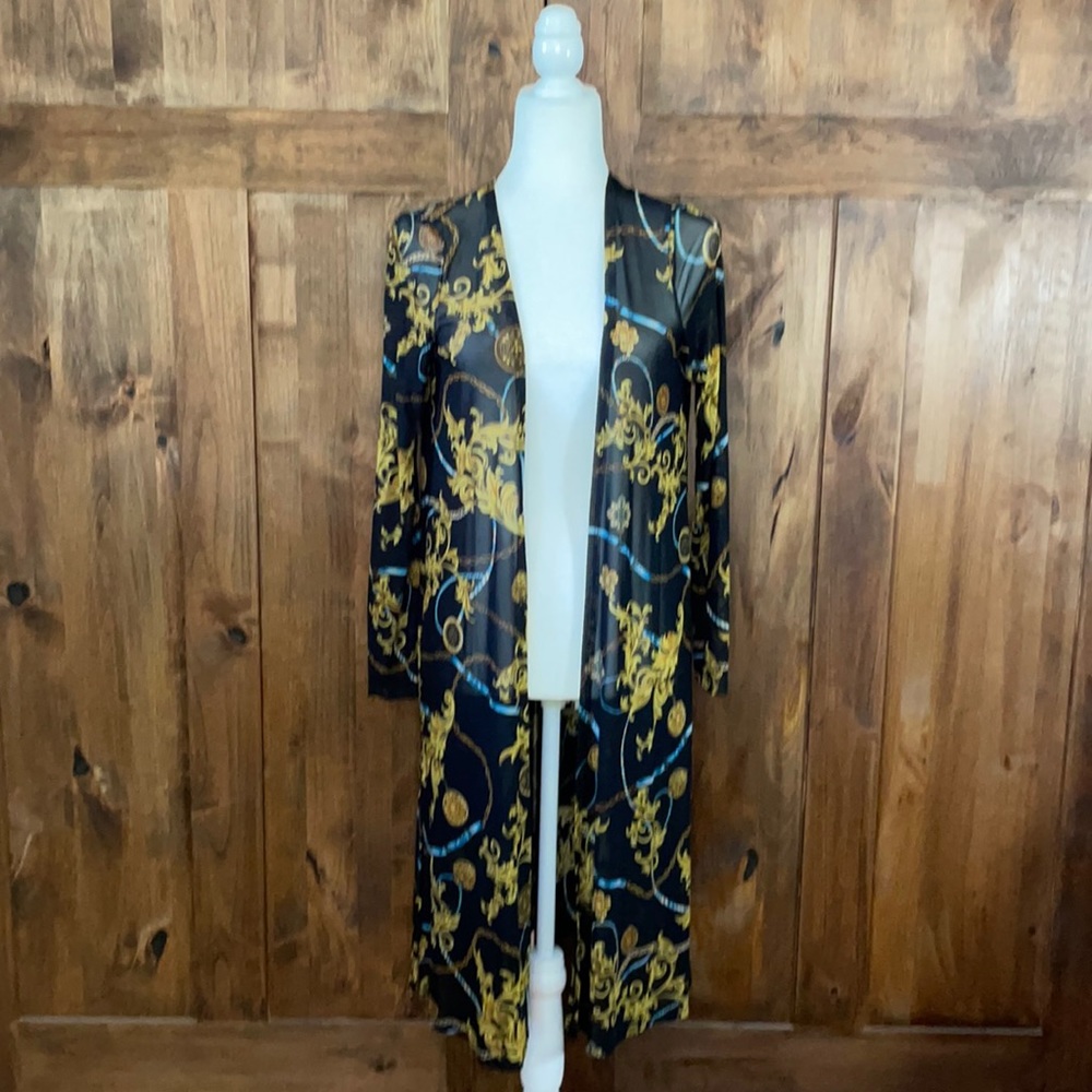 Iris | Open Front Sheer Duster Kimono